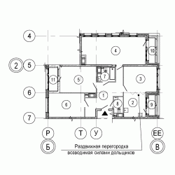 Четырёхкомнатная квартира 121.9 м²
